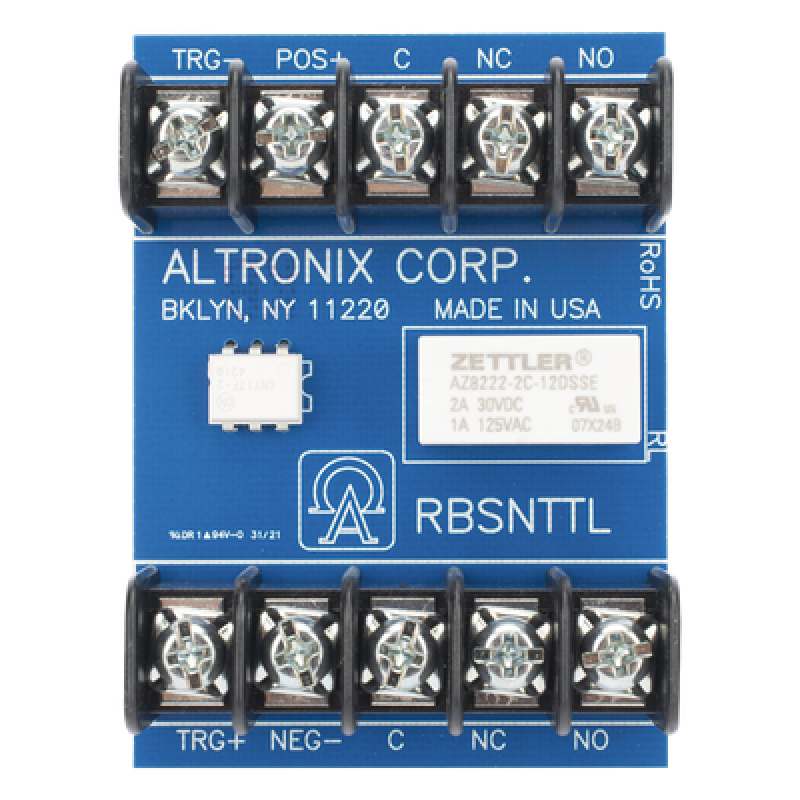 Módulo Relé Ultrasensible / Trigger 3-24VDC / Salida DPDT 1A/120VAC o 2A/28VDC / Operación 12-24VDC / Consumo 45 mA
