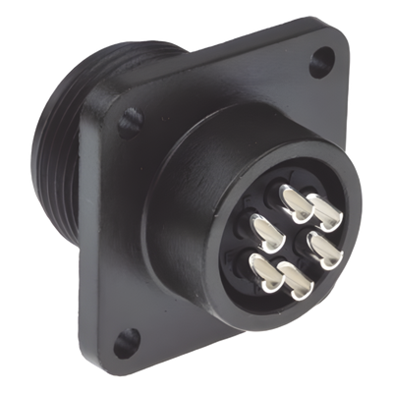 Conector Hembra Circular de 6 Terminales para uso Rudo, Amphenol