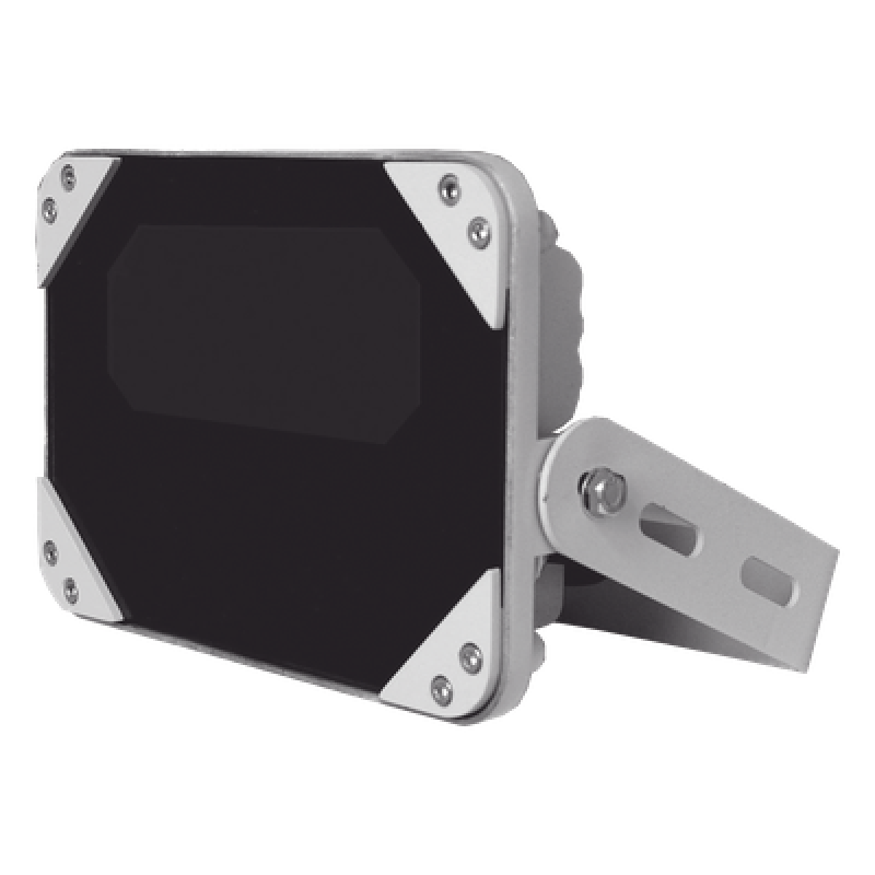 Iluminador IR / 90° Cobertura / 45 m (147.6 ft) / 850 nm / IP66 / Montaje en Pared