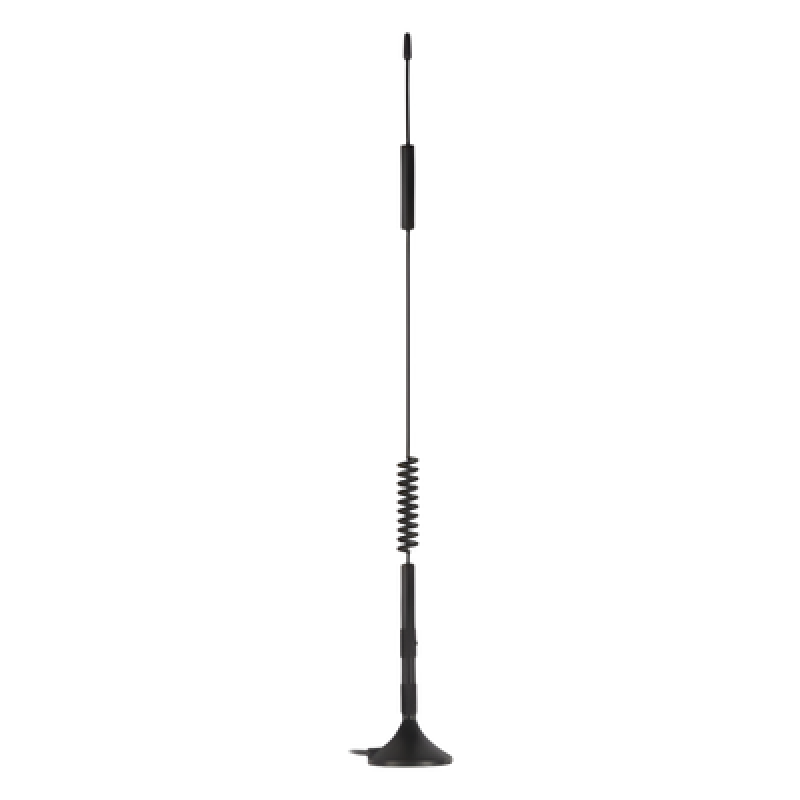 Antena Móvil Magnética / Dual Band 806-894 MHz / 1850-1990 MHz / Ganancia 5.12 dBi / 6.12 dBi / Cable RG-174 3 m (9.8 ft) / SMA Macho
