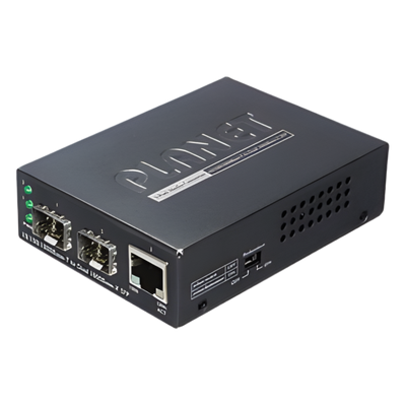 Convertidor de Medios con Doble Puerto SFP 1000BASE-FX/SX/LX y Puerto Ethernet 1000Base-T