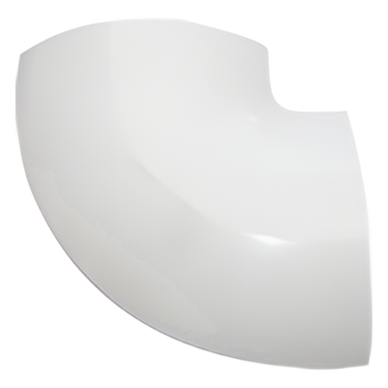 Sección en "L" color blanco de PVC auto extinguible, para canaleta DMC4FT (9430-02001)