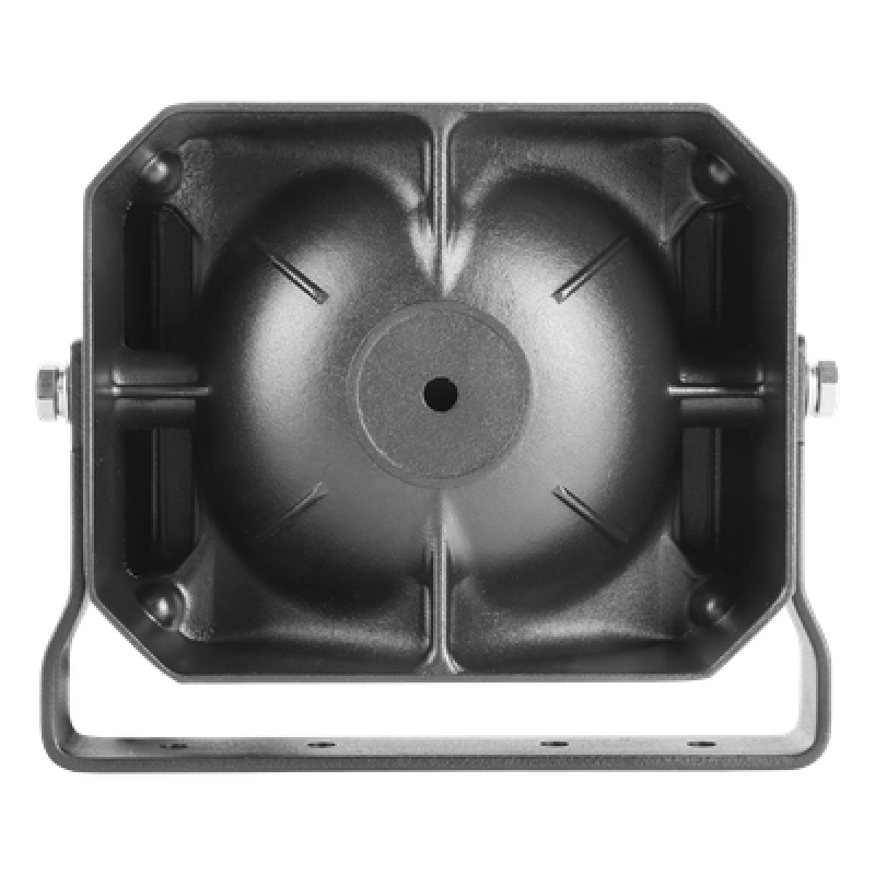 Bocina Compacta de uso rudo, 100 Watts de Potencia, Ideal para vehículos de encubierto, 8 Ohms de Impedancia