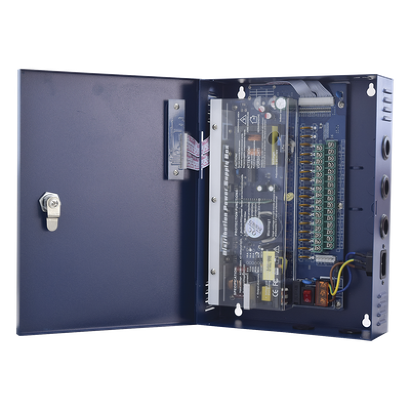 Fuente de Alimentación DC / 12V / 4 Salidas / Protección Sobrecarga y Cortocircuito / Eficiencia Superior al 85% / Ventilación Pasiva