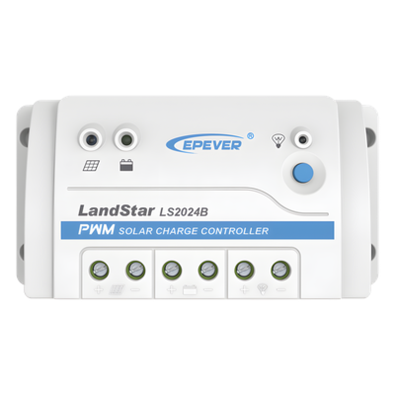 Controlador Solar PWM / 20A / 12/24V / RS-485 / Baterías Gel-AGM-Selladas / Parámetros Configurables
