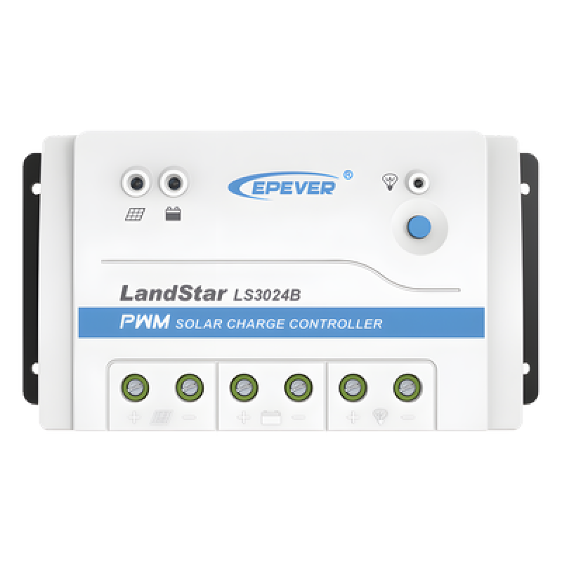 Controlador Solar PWM / 30A / 12/24V / RS-485 / Baterías Gel-AGM-Selladas / Parámetros Configurables