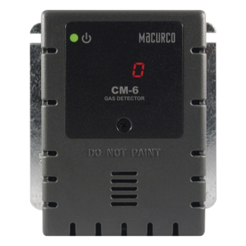 Detector de CO / Rango 0-200 ppm / Salida 4-20 mA / Relé SPDT 5 A / Pantalla Digital / Cobertura 465 m² / UL 2075