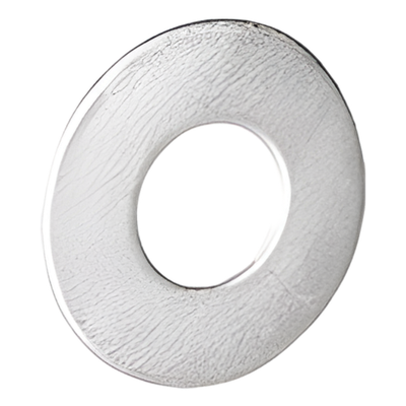 Arandela plana galvanizada de 1/4", acabado Electro Zinc