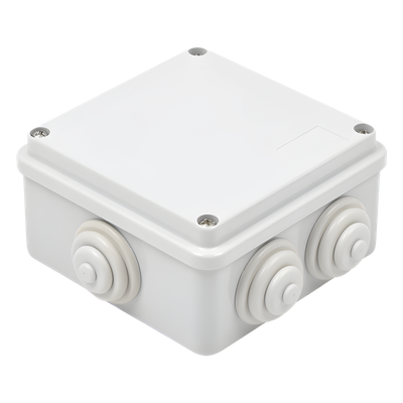 Caja de Derivación Estanca / 6 Entradas / IP55 / IK08 / 100x100x50 mm / Libre de Halógenos / -24 a 60°C