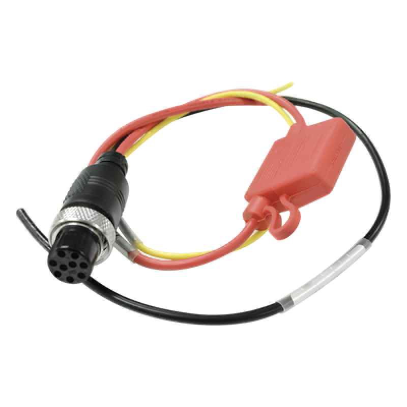 Cable de Alimentación para DVR Móvil / Entrada 12-24V DC / Conector Aviación YL16-9 Macho / Longitud 1.5 m (4.9 ft) / Doble Aislamiento / Resistente a Vibraciones