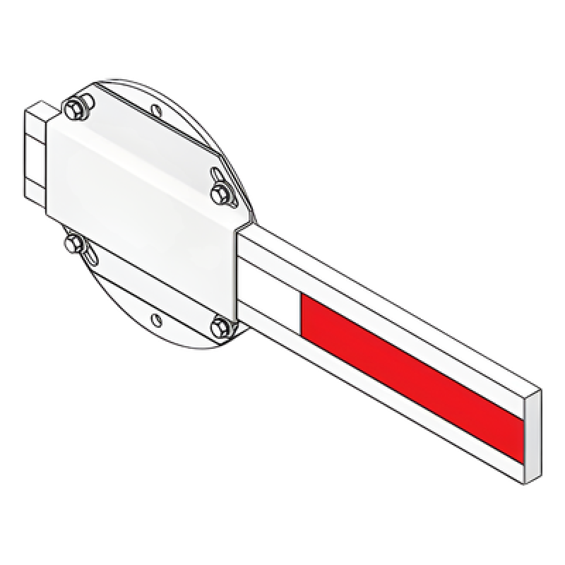 Mástil de Barrera Vehicular / Madera Resistente / 14 ft (4.26 m) / Compatibilidad Dual / Montaje Izquierdo o Derecho