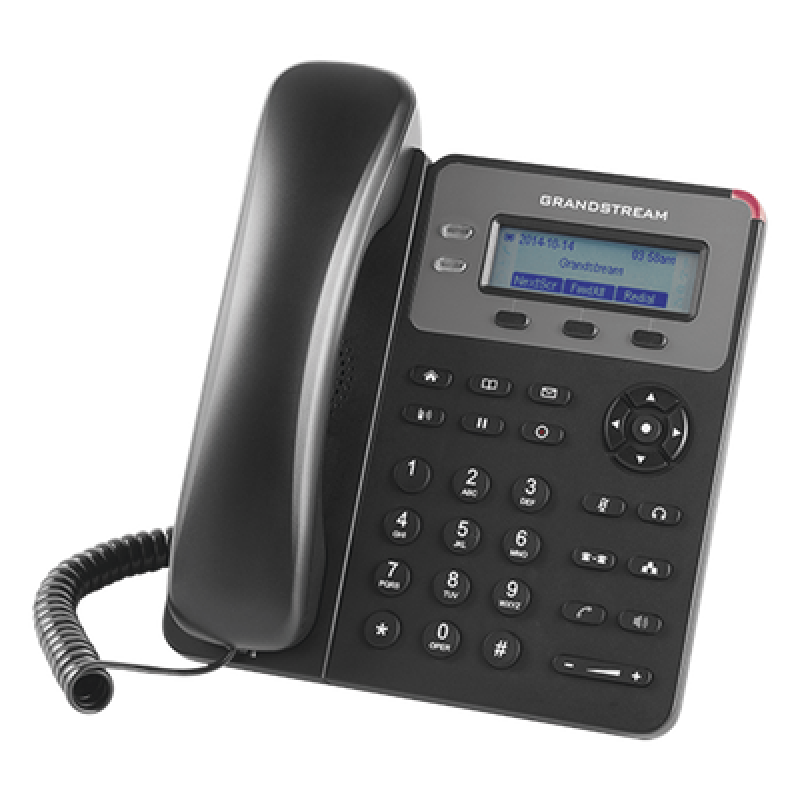 Teléfono IP SMB de 2 Líneas, 1 cuenta SIP con 3 teclas de función programables y conferencia de 3 vías. PoE