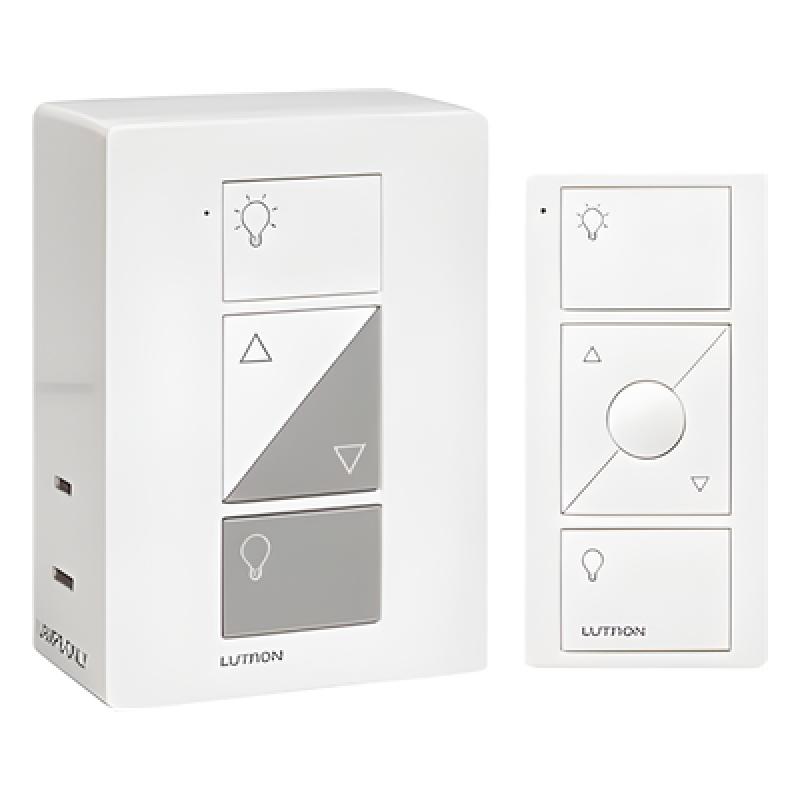 Kit de atenuador inteligente de clavija para lámparas con control remoto Pico, 100 W LED/CFL o 300 W incandescente/halógeno, 120 V, Caseta Wireless