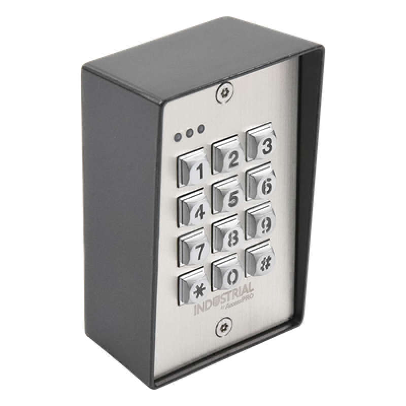 Teclado de Control de Acceso / 1,200 Usuarios / 3 Grupos Independientes / 3 Relevadores / Salida Wiegand / Antivandálico / Retroiluminación LED