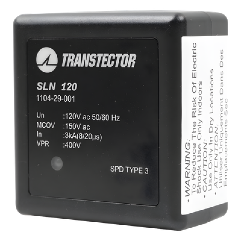 Protector Sobretensión / 120 VAC / SASD / 5 kA / NEMA 5-15R / Plug-in / UL 1449 / 2.4 x 2.8 x 2.9 in