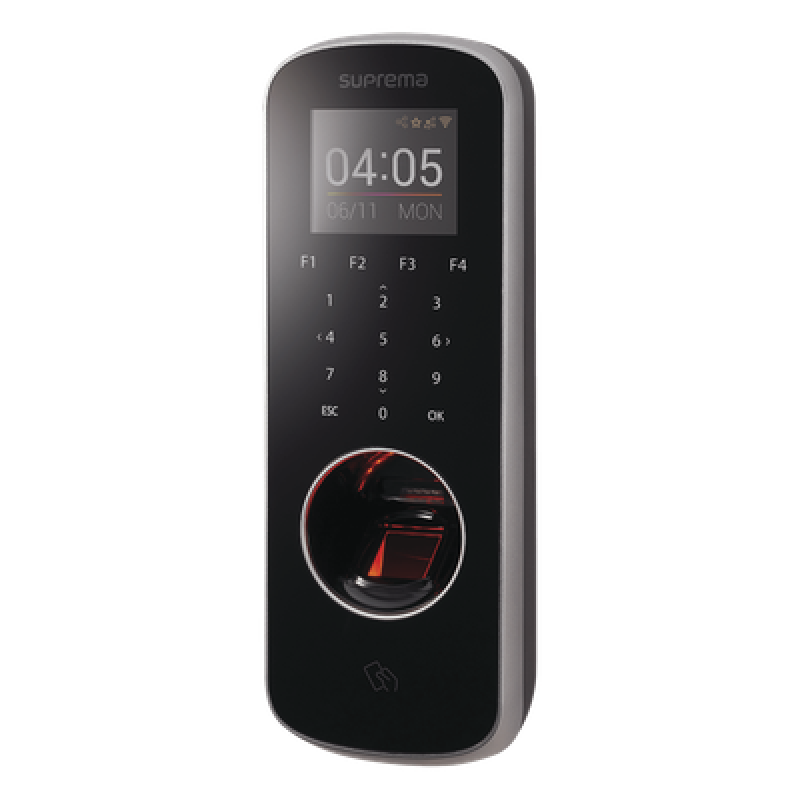 BioStation L2 Lector de Huella Delgado con Teclado Touch y Lector 13.56 MHz MIFARE®/ NFC /DESFire/DESFire EV1/ Felica