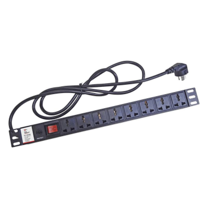 Protector de sobretensiones / 120 Vca / 8 contactos / 15 A / 10 kA / Rack