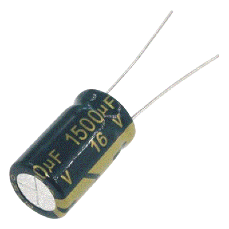 Capacitor Electrolítico / 1500 µF / 16 Vcc / Radial / 105 °C / 10 x 20 mm