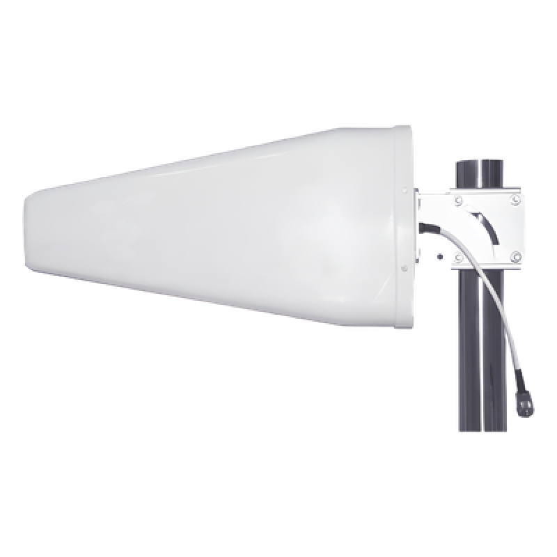 Antena Direccional Logarítmica 5G/4G/3G/ Especial para Cualquier Dispositivo Celular/ Amplio Rango de Frecuencias; 698-960 MHz / 1710-2700 MHz/ Proporciona 11 dBi de ganancia.