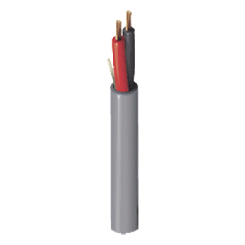 Cable Multiuso / 2x16 AWG / 305m (1000 pies) / Gris / Seguridad y Control de Acceso