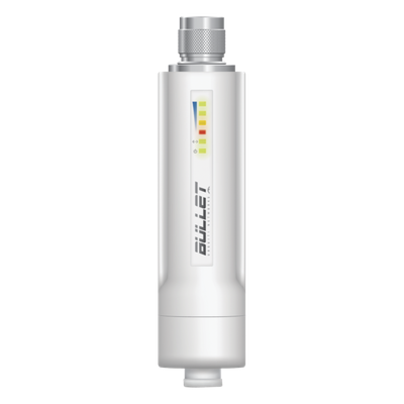 Radio airMAX Bullet-M2HP, hasta 100 Mbps, frecuencia de 2 GHz (2412 - 2472 GHz), No incluye adaptador PoE