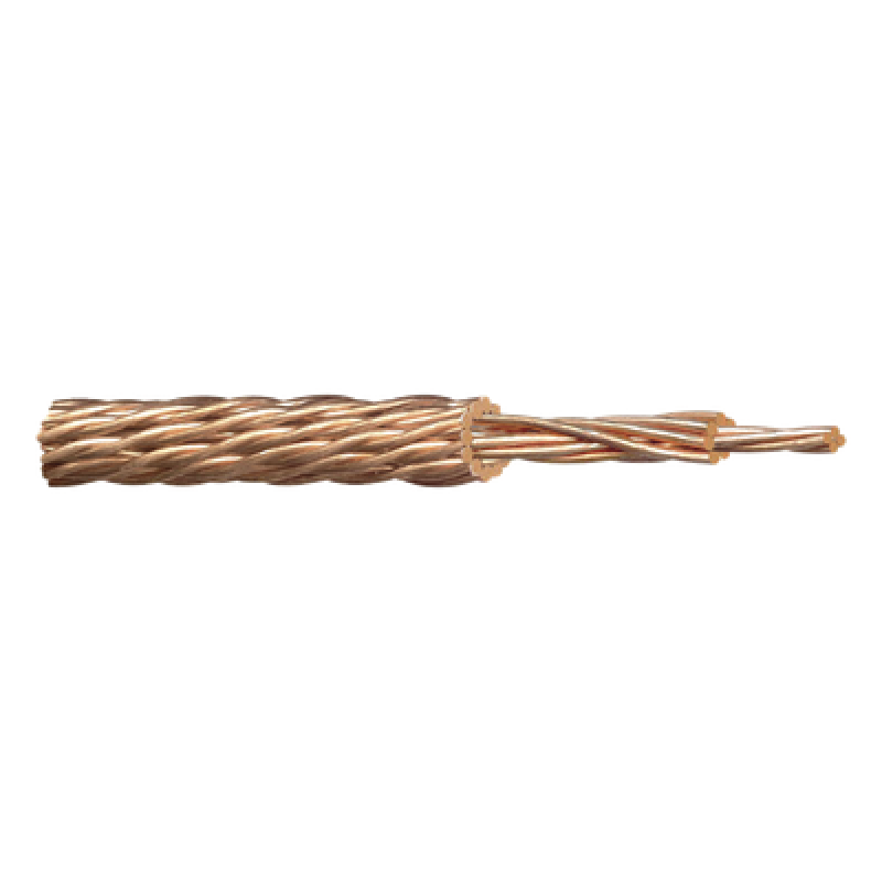 Cable de Cobre Desnudo para Apartarrayos / 28 Hilos Clase II / 58.0 mm² / 100 m (328.1 ft) / Diámetro 13.7 mm