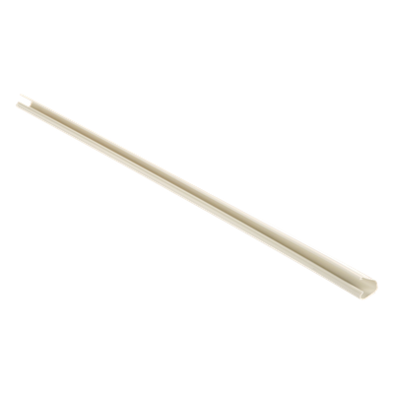 Canaleta LD3 de PVC rígido, con cinta adhesiva para instalación sin herramientas, 19.6 x 11.2 x 1828.8 mm, Color Blanco Mate