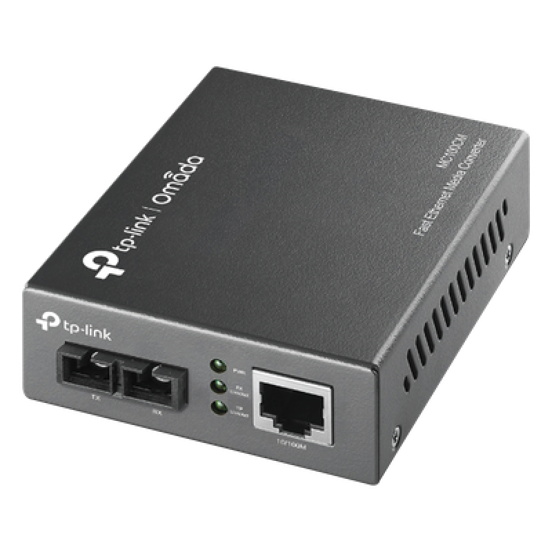Convertidor Fibra Óptica Multimodo / 1 Puerto RJ45 10/100 Mbps / Puerto Fibra Óptica SC 100 Mbps / Hasta 2 Km / Plug and Play