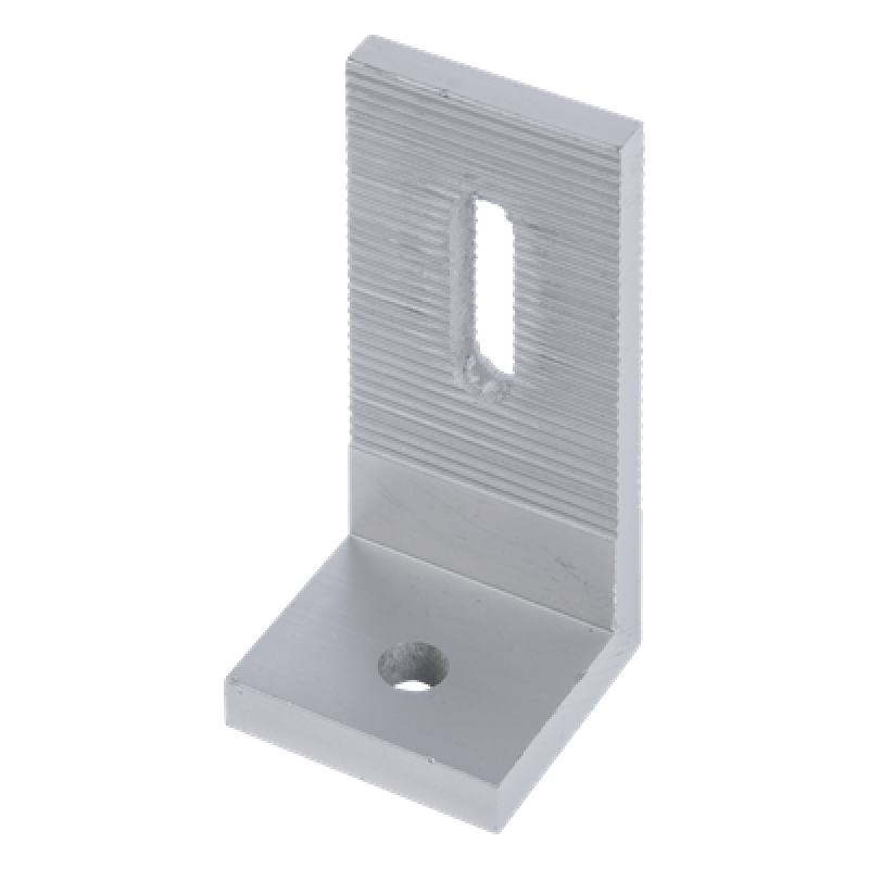 Soporte L / Aluminio Anodizado / Montaje Paneles Solares / Concreto