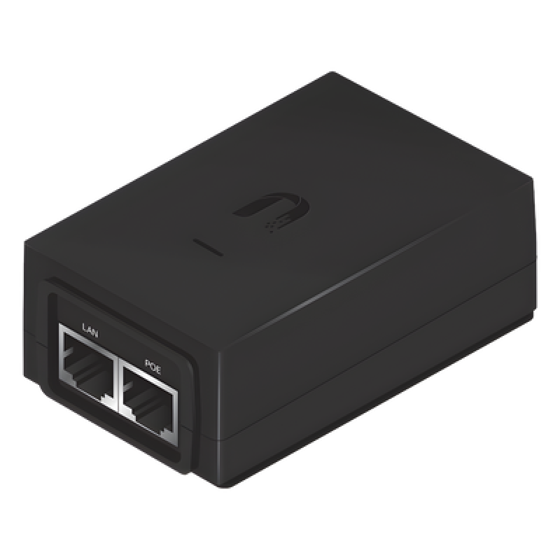 Adaptador PoE Ubiquiti de 48 VDC, 0.5 A, Fast Ethernet (10/100 Mbps)