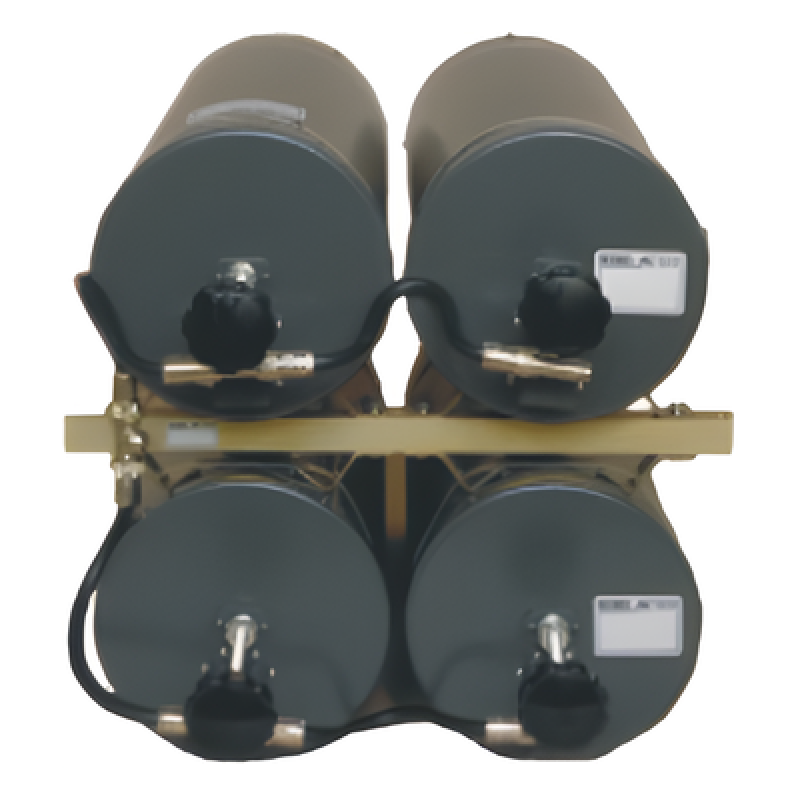 Duplexer VHF / 154-174 MHz / 250 W / 4 Cavidades Coaxiales 8" (203 mm) / Rack 19" (489 mm) / Aislamiento 80 dB