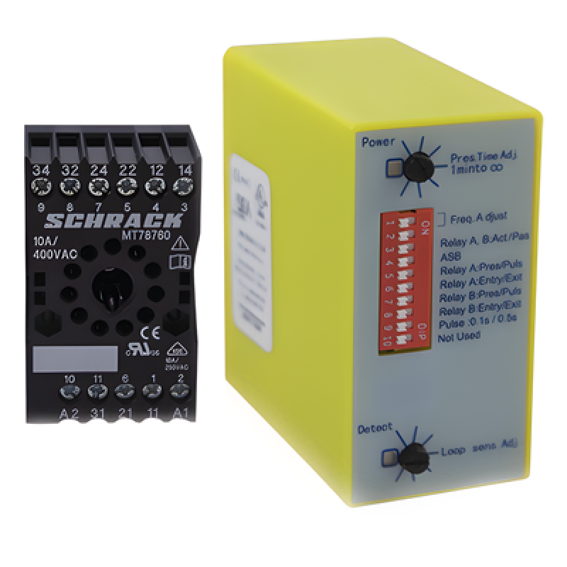 Sensor de Masa / Mono Canal / Inductivo / 12-24 VAC/VDC / IP40 / -30 a 70°C / Lazos 4-8 m