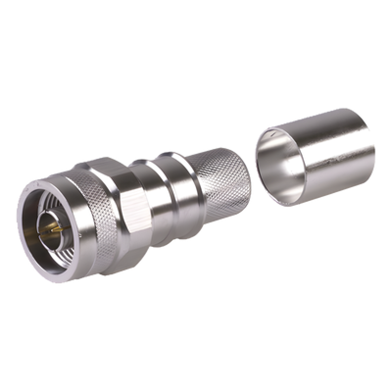Conector N Macho Plegable con Pin Cautivo para cable LMR600, LP600