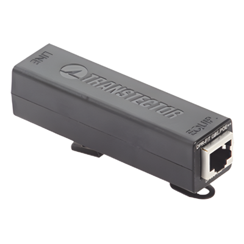 Protector PoE++ Interior / Tecnología Híbrida SASD-GDT / 100W / RJ45 Blindado / Respuesta <5ns / -40 a 75°C / Montaje Rack DIN