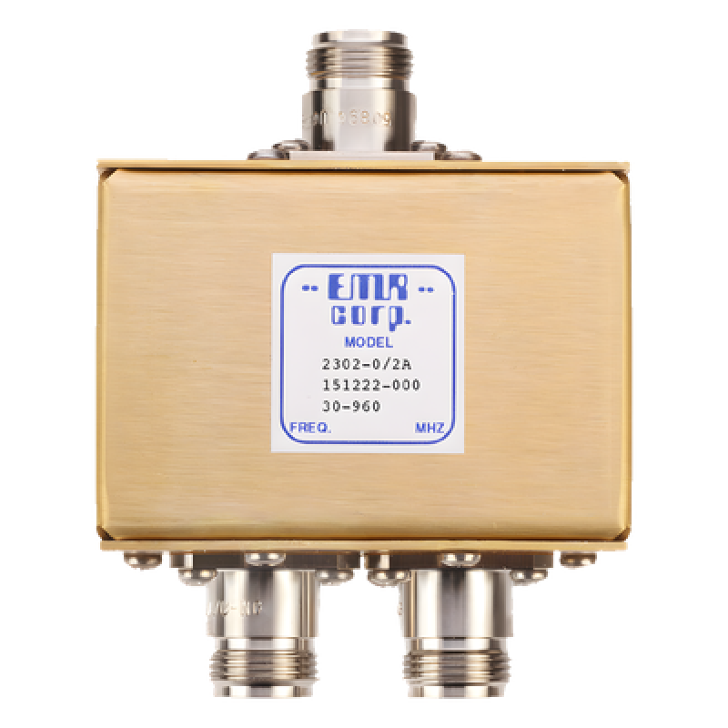 Divisor de Potencia RF / 2 Vías / 30-960 MHz / 0.5 W / N Hembra / 1.5x2.8x3.5 in