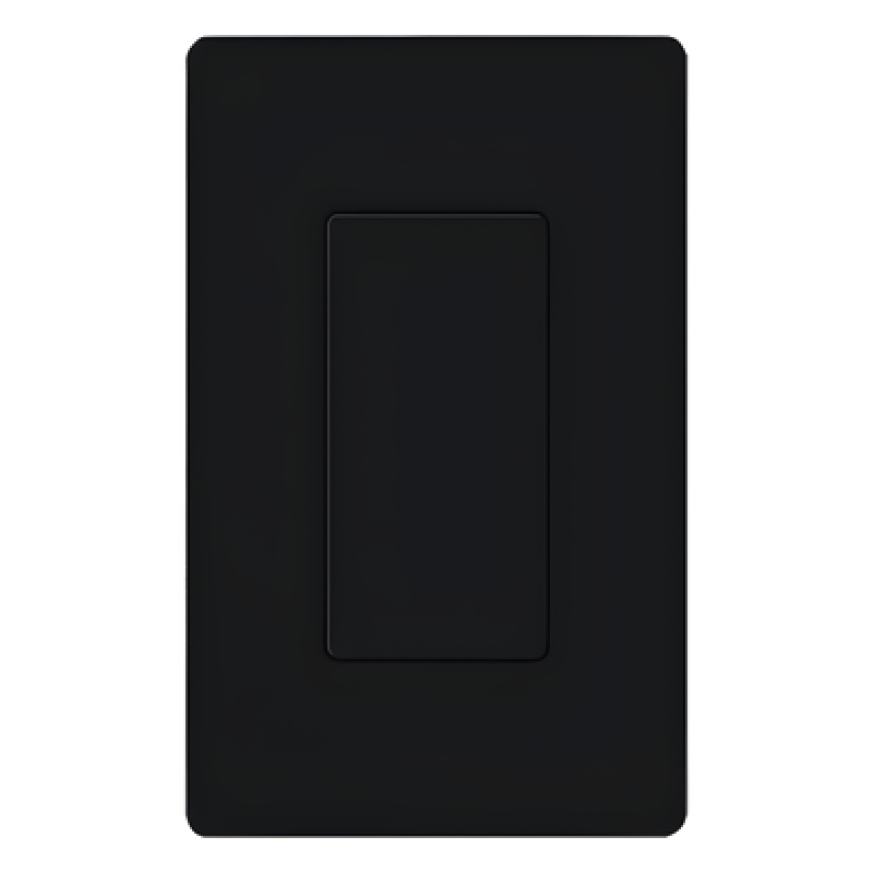 Inserto Ciego para Placa de Pared / Apertura Estilo Designer / Acabado Brillante Negro / Color Estable UV