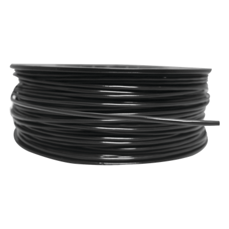 Bobina de 152 Metros de Cable Detector de Calor, Temperatura Fija 185° C, Recubrimiento de Nylon Negro para Aplicaciones en Exterior