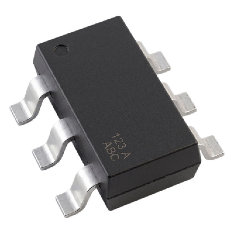 IC de 6 terminales / conmutador unipolar de dos posiciones / 10 kHz y 3 GHz /