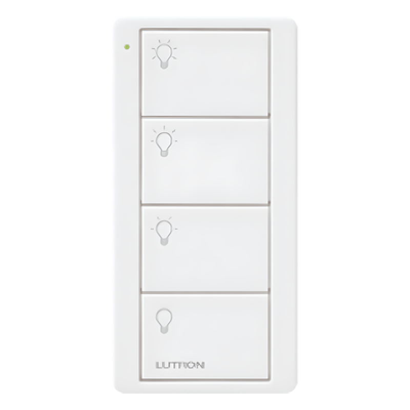 Control Remoto Inalámbrico / 4 Botones / 3 Escenas de Iluminación / RF 431-437 MHz / Alcance 18 m (59 ft) / Batería 10 Años