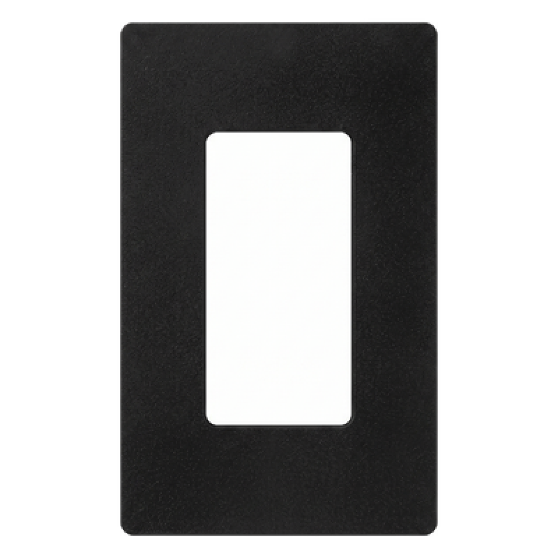 Placa de Pared Decorativa / 1 Espacio / Diseño Sin Tornillos Visibles / Acabado Satinado Midnight / Perfil Delgado 7.6 mm