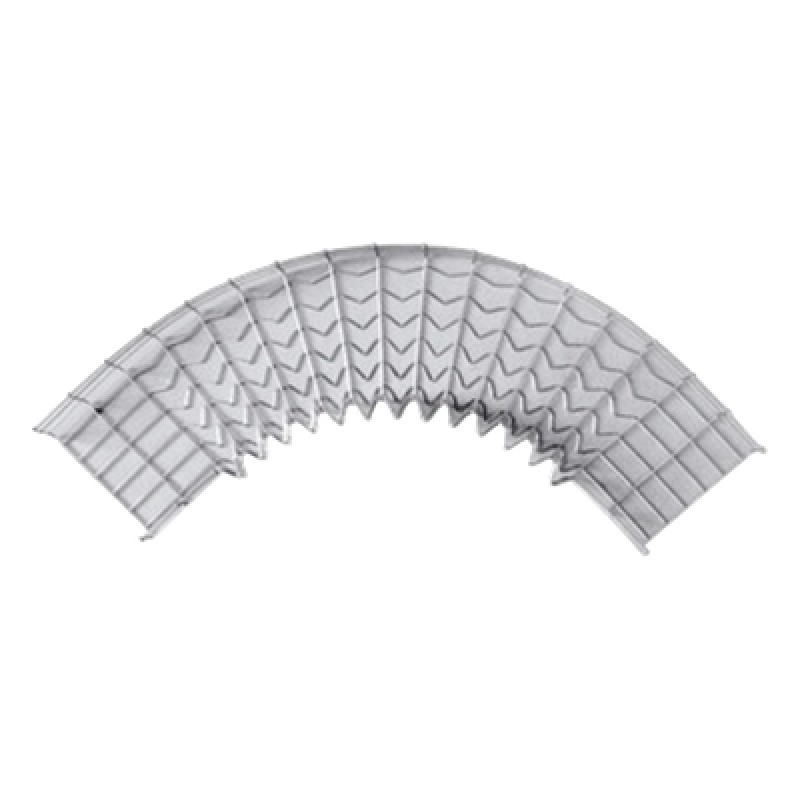 Curva Pre-Fabricada Horizontal de 90° con medidas de 105 mm de Peralte y 200 mm Ancho (105/200 mm)