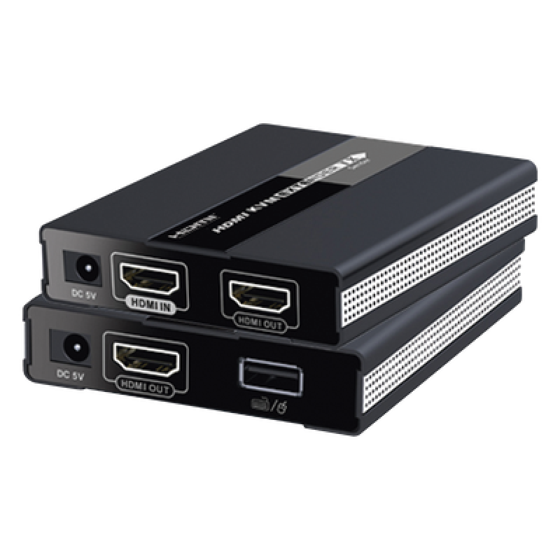 Kit extensor KVM ( Teclado, video, Mouse ) HDMI 1080P @ 60 Hz, 60 metros con cable CAT5e/6