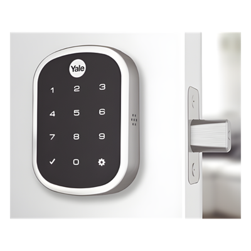 Cerradura electrónica / Teclado PIN / Semi-embutir tubular / Backset 60-70 mm / Puertas 35-57 mm (1.38-2.24 in) / Grado 2 ANSI/BHMA / Z-Wave / HomeKit