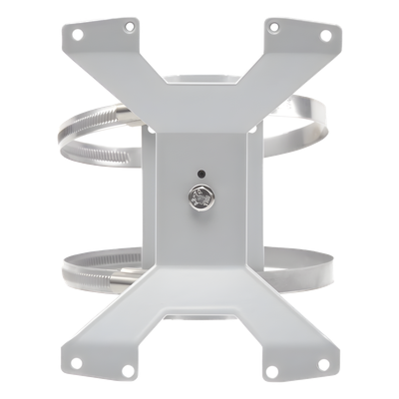 Kit de Montaje en Poste / Ajustable / Aluminio RAL 9006 / Postes 133 mm / 350 g