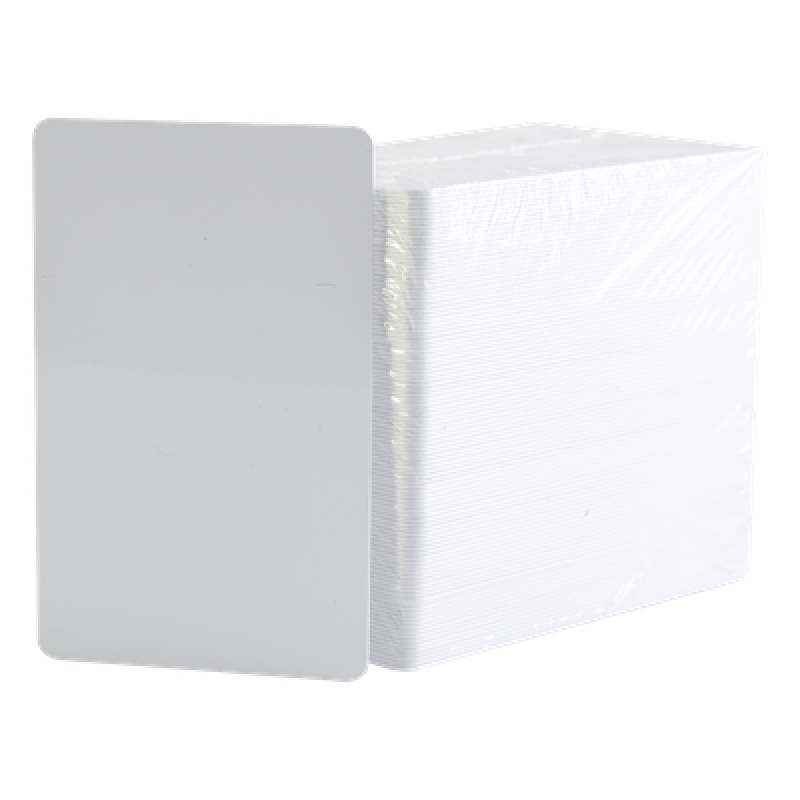 Paquete de 500 Tarjetas UltraCard 10 milesimas Grosor/ Adhesivas/ Imprimibles por un sólo lado / Para pegar sobre tarjetas/ CR80