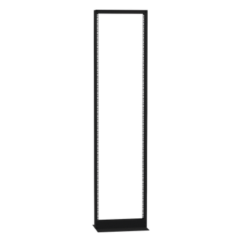 Rack 2 Postes / 45 UR / 19" EIA-310D / Carga 460 kg / Base L Anclaje a Piso / Acero Calibre 11 y 14