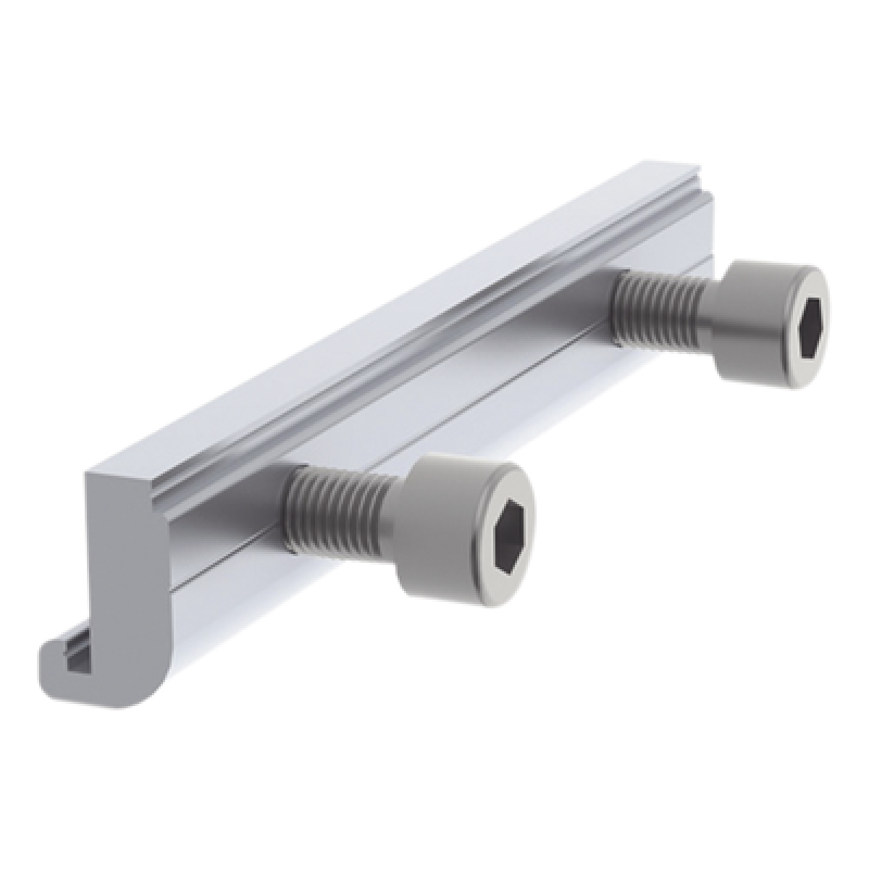 Conector de empalme / Aluminio anodizado anticorrosivo / Riel 3 y 7 / Industrial