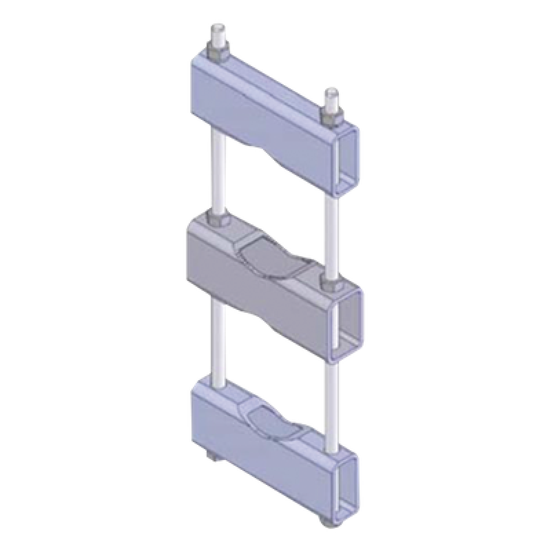 Abrazadera de Montaje para Antena / Rango 8.89 a 14.13 cm (3.5 a 5.563 in) / Acero Galvanizado / Montaje en Tubería Paralela