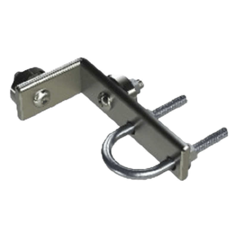 Conector para Piso Falso / Sección Cilíndrica / Solera Cobre Estañado 1 x 1/4 pulgadas / Tornillería Acero Inoxidable / Reutilizable / Resistente Intemperie