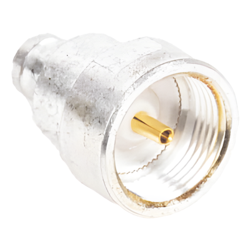 Adaptador UNIDAPT Hembra a Conector SMB Plug (Pin Hembra), Plata/ Oro/ Teflón.